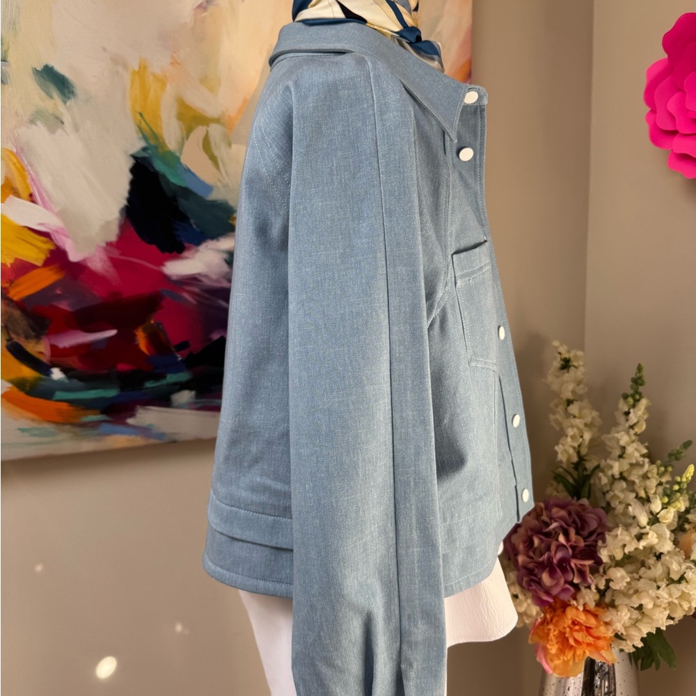 Pearl by Leila Rose Women's Blue Denim Jacket - Picture 6 of 14